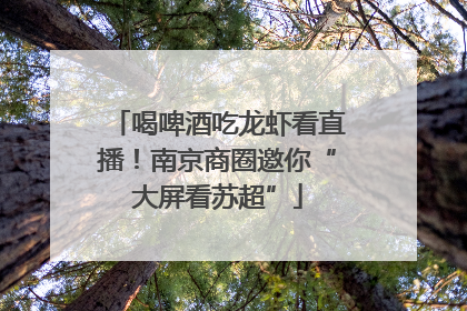 喝啤酒吃龙虾看直播！南京商圈邀你“大屏看苏超”