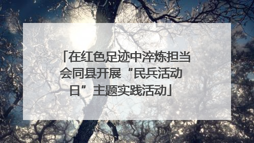 在红色足迹中淬炼担当 会同县开展“民兵活动日”主题实践活动