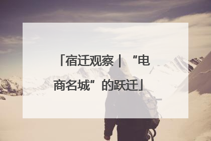 宿迁观察｜“电商名城”的跃迁