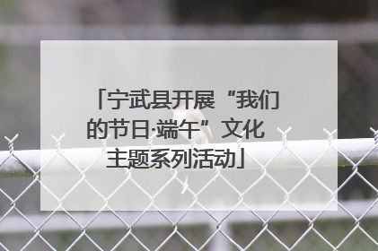 宁武县开展“我们的节日·端午”文化主题系列活动