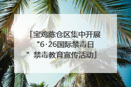 宝鸡陈仓区集中开展“6･26国际禁毒日”禁毒教育宣传活动