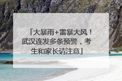 大暴雨+雷暴大风！武汉连发多条预警，考生和家长请注意