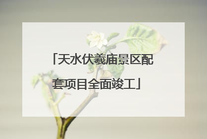天水伏羲庙景区配套项目全面竣工