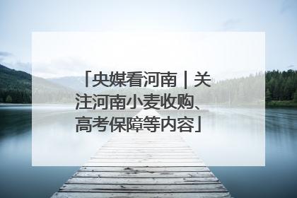 央媒看河南｜关注河南小麦收购、高考保障等内容