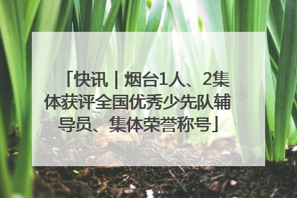 快讯｜烟台1人、2集体获评全国优秀少先队辅导员、集体荣誉称号