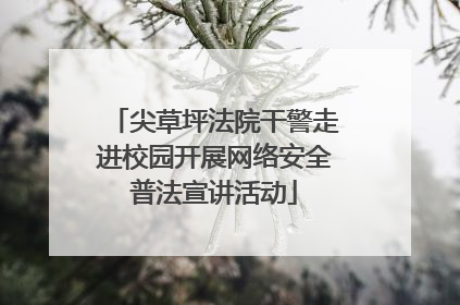 尖草坪法院干警走进校园开展网络安全普法宣讲活动