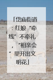 岱庙街道：红娘“牵线”不牵礼，“相亲会”里开出文明花