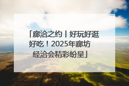 廊洽之约丨好玩好逛好吃！2025年廊坊经洽会精彩纷呈