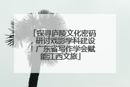 探寻庐陵文化密码，研讨戏影学科建设！广东省写作学会赋能江西文旅