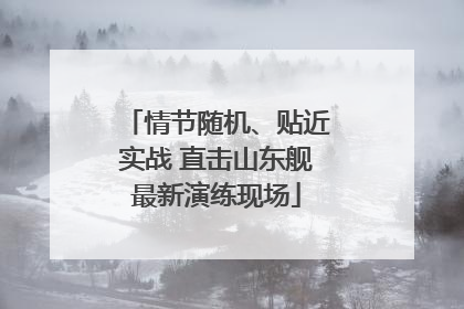 情节随机、贴近实战 直击山东舰最新演练现场