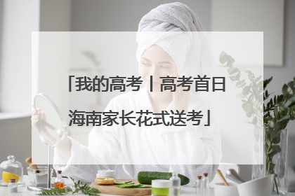 我的高考丨高考首日 海南家长花式送考