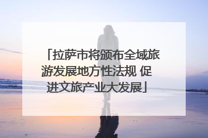拉萨市将颁布全域旅游发展地方性法规 促进文旅产业大发展