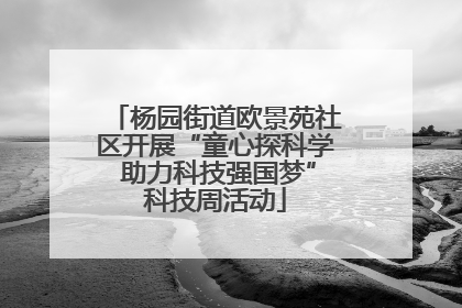 杨园街道欧景苑社区开展“童心探科学 助力科技强国梦”科技周活动