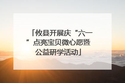 攸县开展庆“六一”点亮宝贝微心愿暨公益研学活动