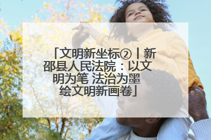 文明新坐标②丨新邵县人民法院：以文明为笔 法治为墨 绘文明新画卷