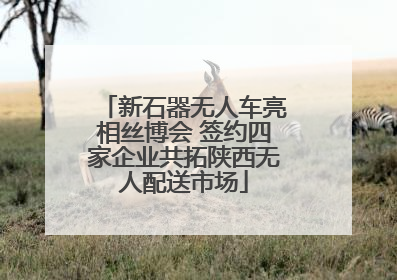 新石器无人车亮相丝博会 签约四家企业共拓陕西无人配送市场
