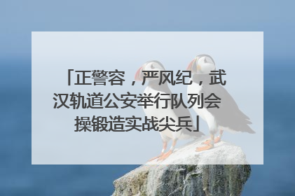 正警容，严风纪，武汉轨道公安举行队列会操锻造实战尖兵