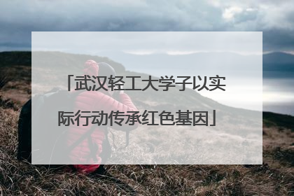 武汉轻工大学子以实际行动传承红色基因