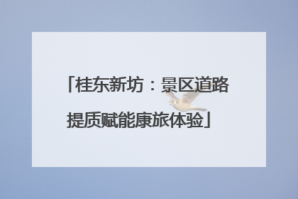 桂东新坊：景区道路提质赋能康旅体验