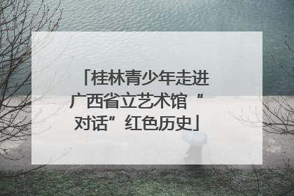 桂林青少年走进广西省立艺术馆“对话”红色历史