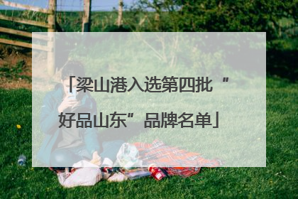 梁山港入选第四批“好品山东”品牌名单