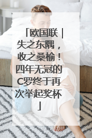 欧国联｜失之东隅，收之桑榆！四年无冠的C罗终于再次举起奖杯