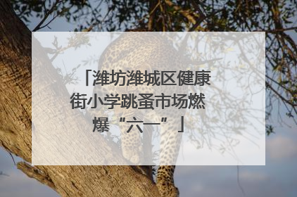潍坊潍城区健康街小学跳蚤市场燃爆“六一”