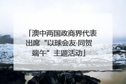 澳中两国政商界代表出席“以球会友·同贺端午”主题活动