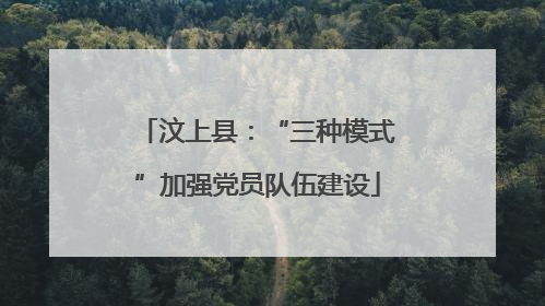 汶上县：“三种模式”加强党员队伍建设