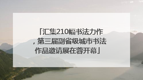 汇集210幅书法力作，第三届副省级城市书法作品邀请展在蓉开幕