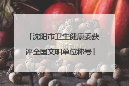 沈阳市卫生健康委获评全国文明单位称号