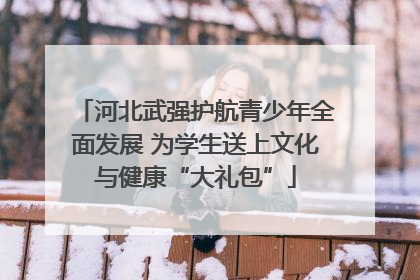 河北武强护航青少年全面发展 为学生送上文化与健康“大礼包”