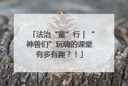 法治“童”行｜“神兽们”玩嗨的课堂有多有趣？！