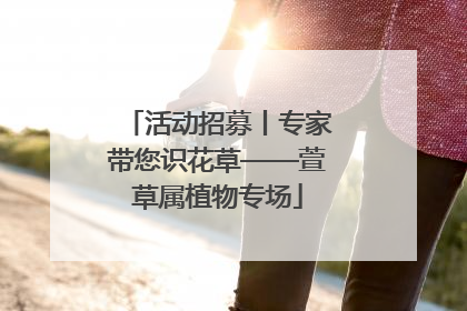 活动招募丨专家带您识花草——萱草属植物专场