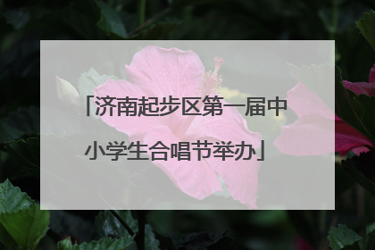 济南起步区第一届中小学生合唱节举办