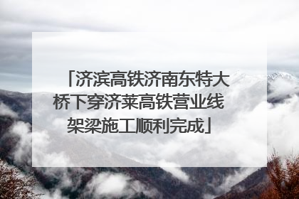 济滨高铁济南东特大桥下穿济莱高铁营业线架梁施工顺利完成
