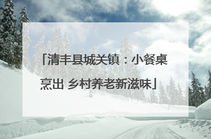 清丰县城关镇：小餐桌烹出 乡村养老新滋味