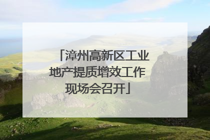 漳州高新区工业地产提质增效工作现场会召开