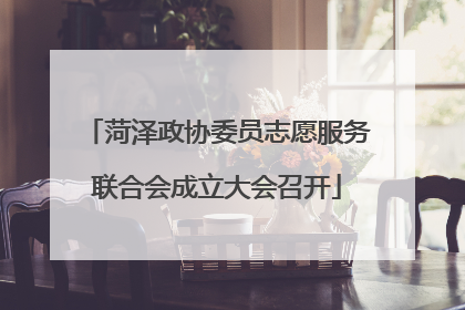 菏泽政协委员志愿服务联合会成立大会召开