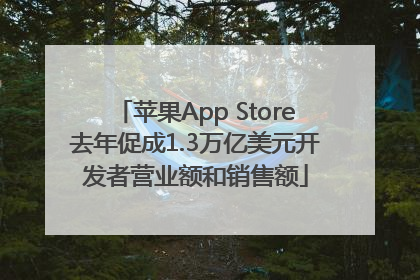 苹果App Store去年促成1.3万亿美元开发者营业额和销售额
