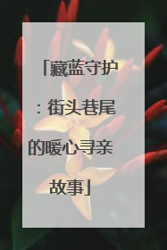藏蓝守护：街头巷尾的暖心寻亲故事