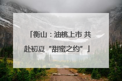 衡山：油桃上市 共赴初夏“甜蜜之约”
