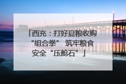 西充：打好夏粮收购“组合拳” 筑牢粮食安全“压舱石”