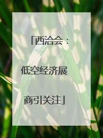 西洽会：低空经济展商引关注