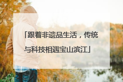 跟着非遗品生活，传统与科技相遇宝山滨江