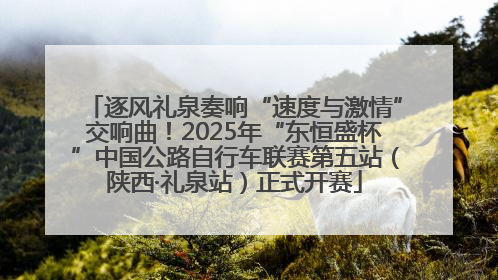 逐风礼泉奏响“速度与激情”交响曲！2025年“东恒盛杯”中国公路自行车联赛第五站（陕西·礼泉站）正式开赛