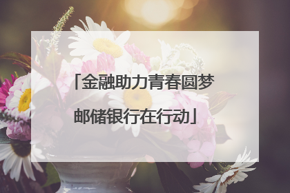 金融助力青春圆梦邮储银行在行动