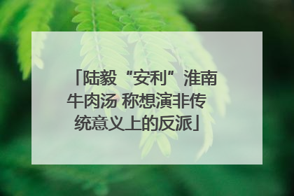 陆毅“安利”淮南牛肉汤 称想演非传统意义上的反派