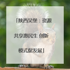 陕西吴堡：资源共享惠民生 创新模式促发展