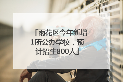 雨花区今年新增1所公办学校，预计招生800人